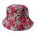 Chapéu de balde com tecido floral (BT076)